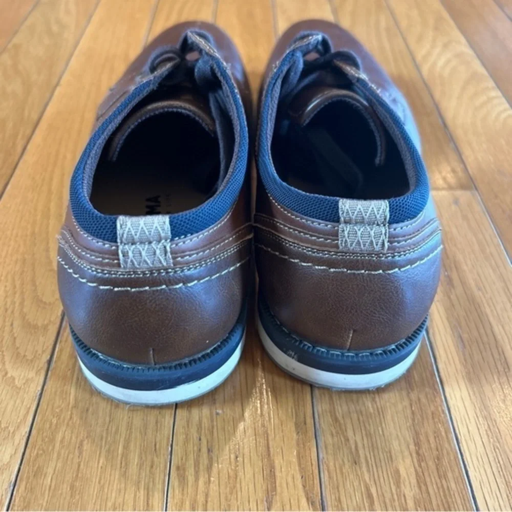Sonoma Mens Size 8 Hayden Brown Lace Up Loafer Shoes Casual Work Church School